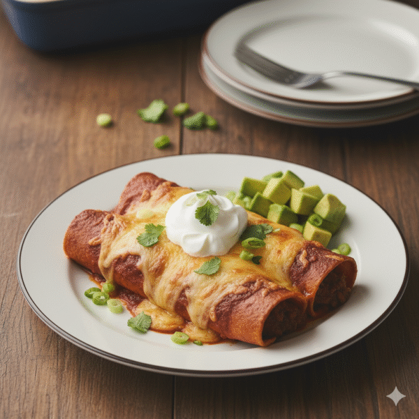 Beef enchiladas